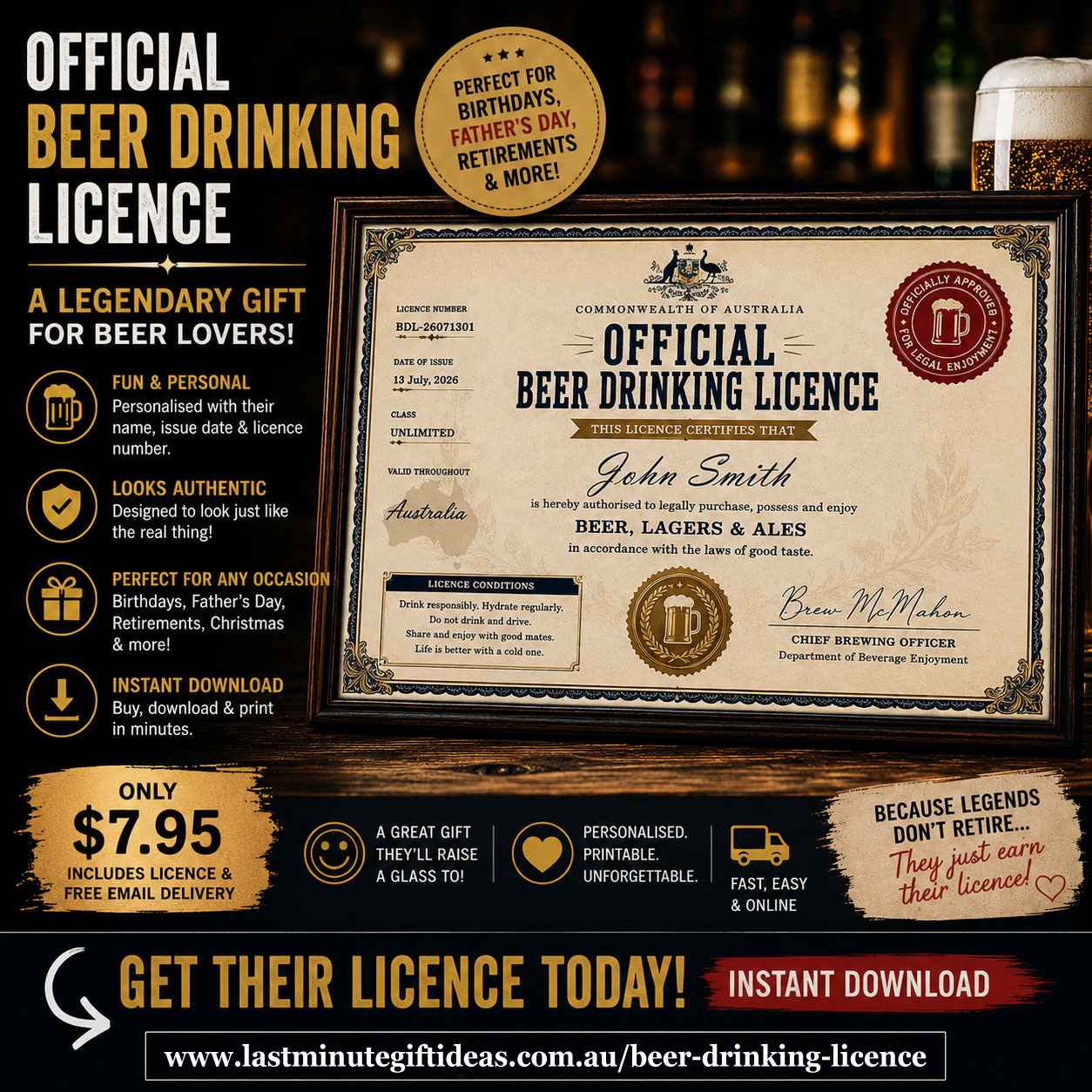 Beer Drinking Licence